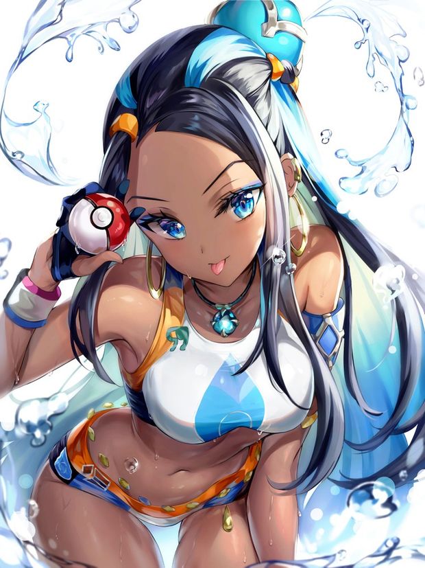 pokemon pokemon (game) pokemon sword & shield water drop nessa