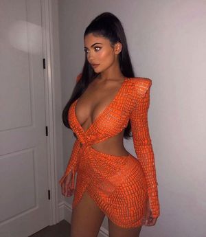 Kylie Jenner Hot Skimpy Dress