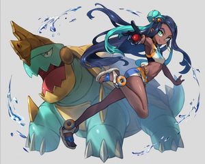 pokemon pokemon (game) pokemon sword & shield nessa (pokemon) rurina (pokemon) honyaru (nanairo39)