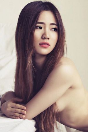 beautiful topless asian woman