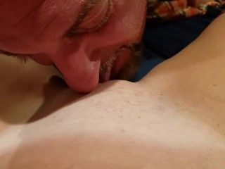 I made him clean me up with his tongue
