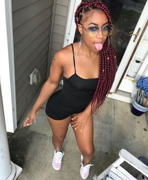 Tongue out