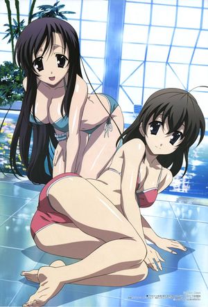 katsura kotonoha and saionji sekai (schl days and etc) drawn by gotou junji