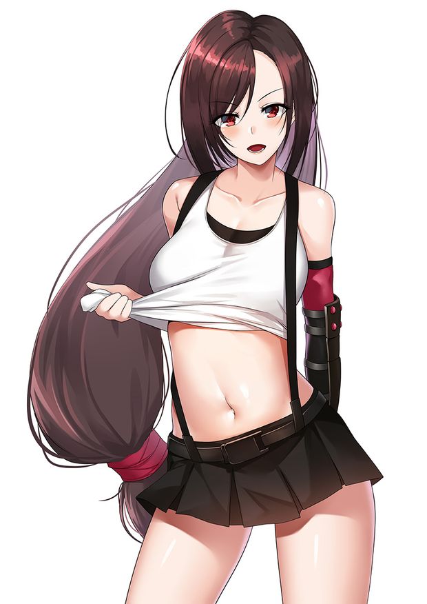 final fantasy final fantasy vii tifa lockhart nekosama shugyouchuu
