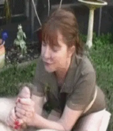 she is surprised by the facial cumshot in the eyes