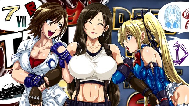 final fantasy vii tekken dead or alive 6 raburebo tifa lockhart marie rose kazama asuka kula diamond