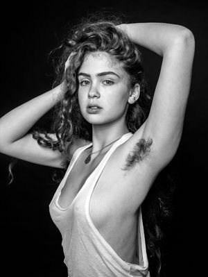 Hot Pose, Arms Raised, beautiful Hairy Armpits