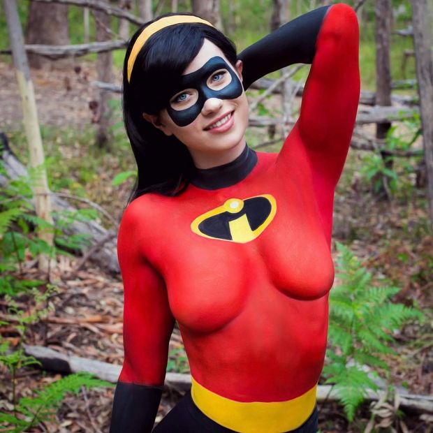 Incredibles body paint