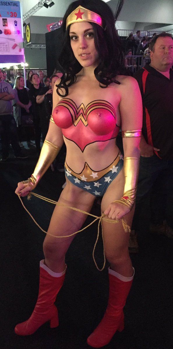 Wonder Woman body paint