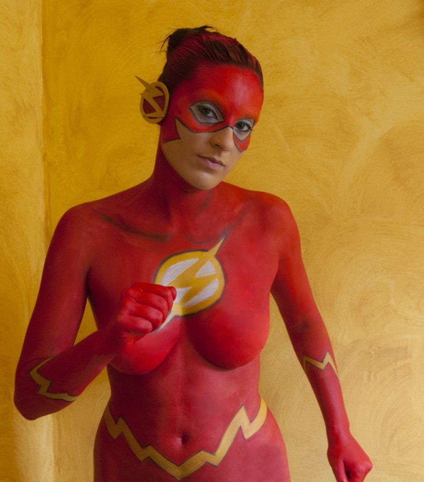 The Flash body paint