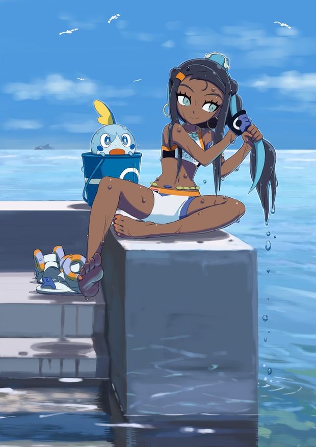 pokemon sword & shield nessa (pokemon) kyogre sobble wingull kaku choushi