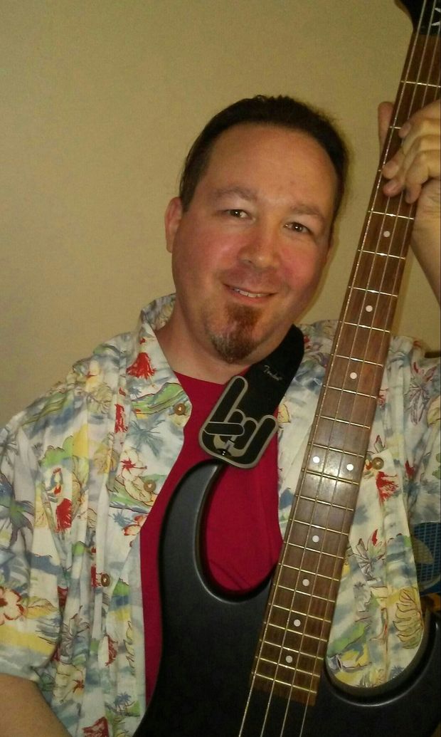 Myself & my Dean bass guitar; looking good!