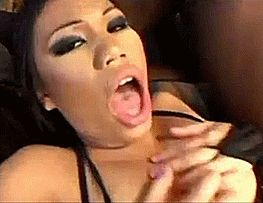 look out lucy. lex steele big black cock narrowly misses lucy thai's pretty head