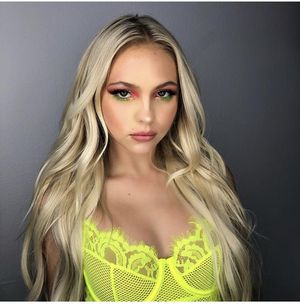 Jordyn jones is looking sexy as hell in yellow laced lingerie bra