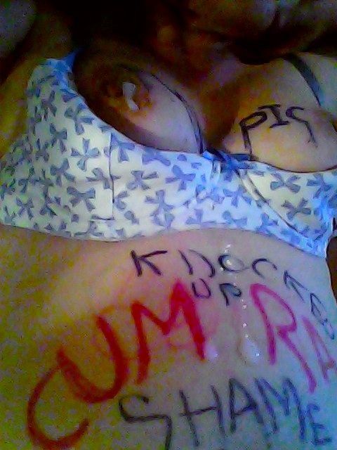 Knocked up fuckpig. Still a cumdump