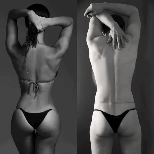 Two beautiful backsides