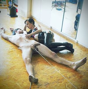 male slave in femdom