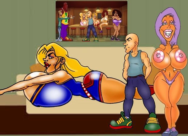 Huge titted and friends