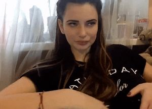 Big tit hair flip again...