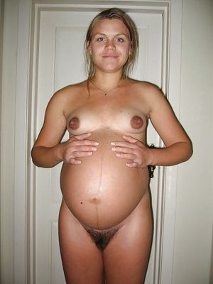 Pregnant blonde