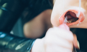 cumshot in her mouth