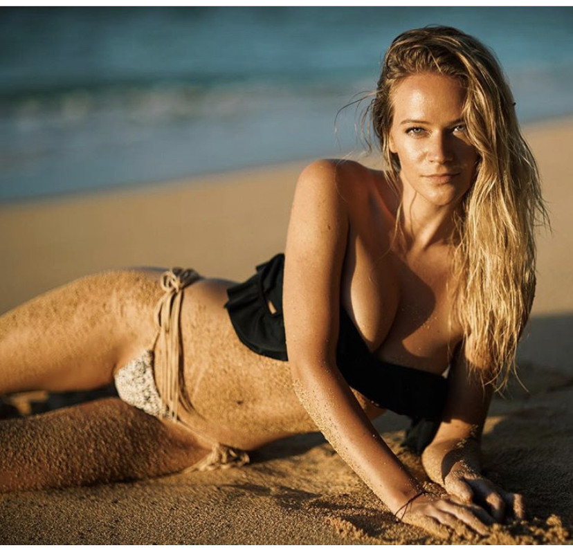 Kayla delancey is looking sexy as hell in bikini on the beach