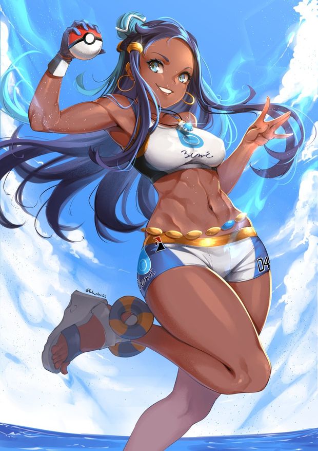 pokemon pokemon (game) pokemon sword & shield nessa (pokemon) lulu-chan92