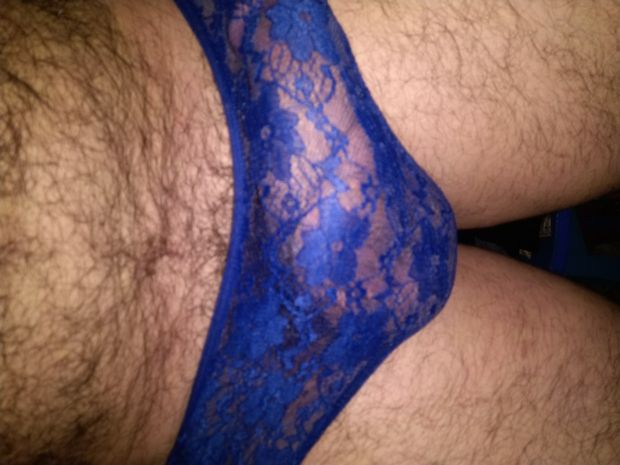 love these full lace panties. love how they rub against my cock when i walk