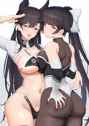 Takao and Atago (azur lane)