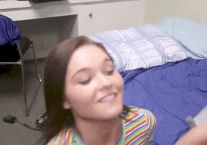 She's happy about that big dick