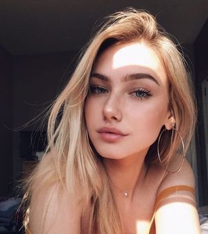 Seductive blonde teen