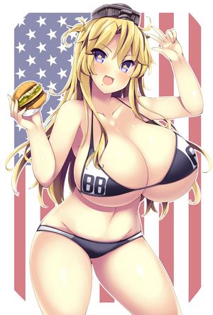 iowa (kantai collection) drawn by akikaze tsumuji