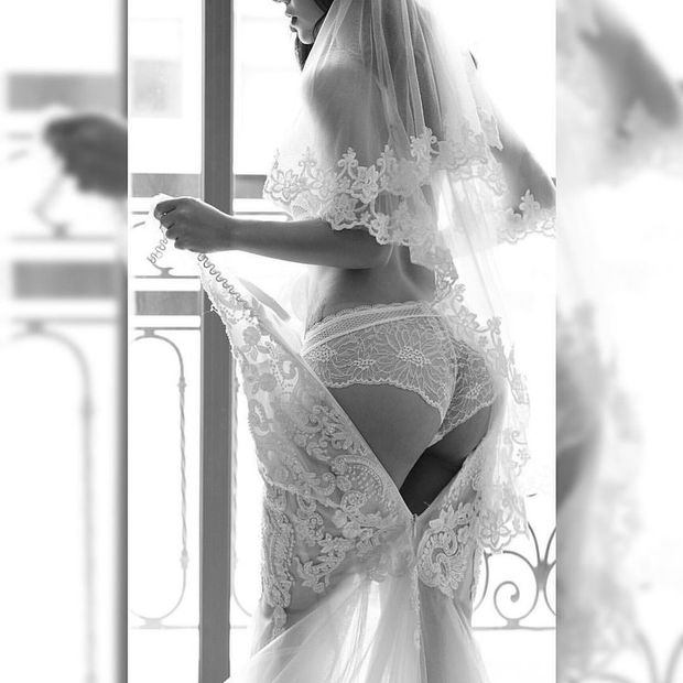 bride lingerie lady