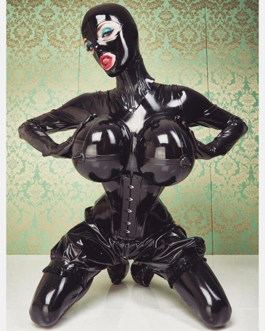 inflatable latex tits