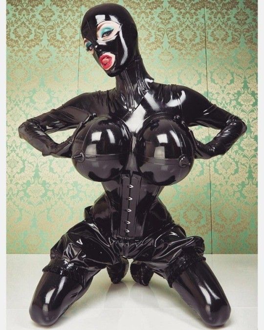 inflatable latex tits