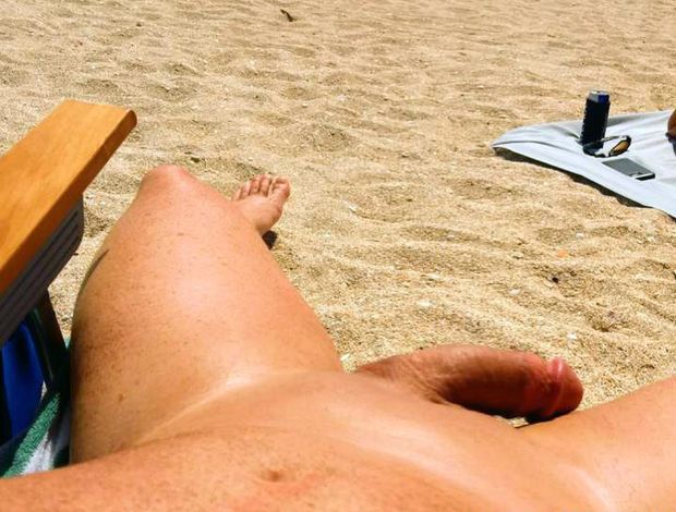 Hot cock on the beach