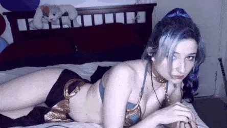 Princess Leia Jerk Off Instructions in Bedroom