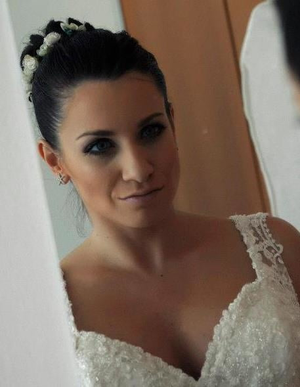 "Here cums the bride all dressed in white...."