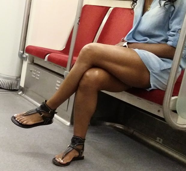 Candid legs