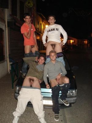 Dick parade at the Tail Gate