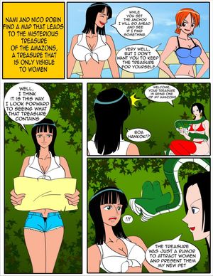 bare_legs bikini black_hair boa_hancock breasts coils comic disney happy_trance hypnotic_eyes jimryu kaa kaa_eyes large_breasts long_hair nami navel nico_robin one_piece orange_hair red_hair short_hair snake swimsuit text the_jungle_book thighhighs