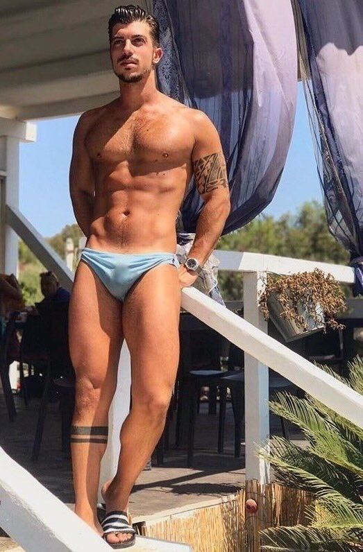 Nice men in the beach