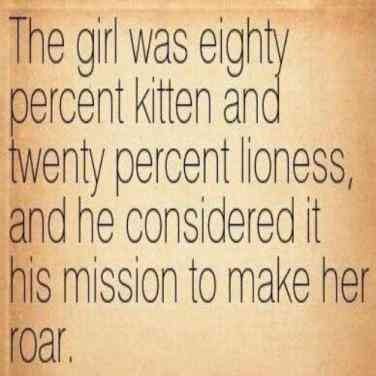 And roar she will