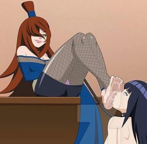 Terumi Mei and Hinata feet domination