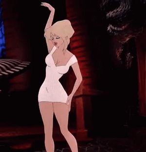 Sexy Cartoon Blonde Dance