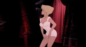 Sexy Blonde Cartoon Dance