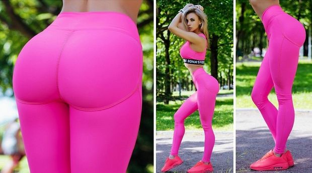 Hot pink workout slut