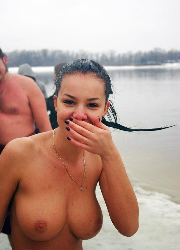 winter swimmer