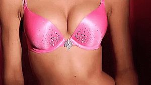 Sexy queen Candice rocking the sexiest pink push-up ever