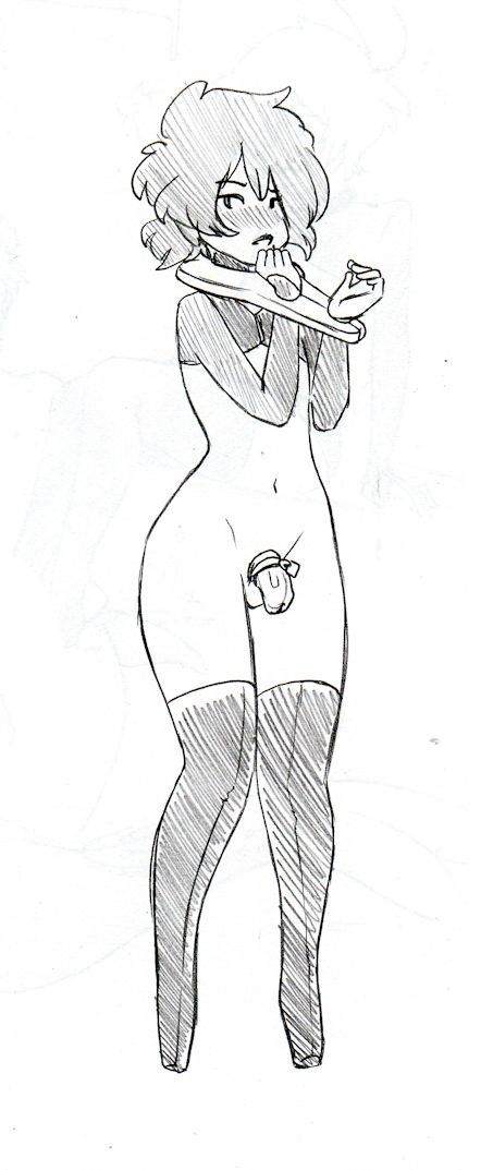 Demure locked sub